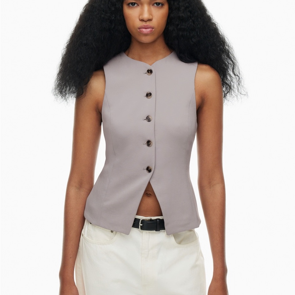 Aritzia Regal Vest Ashen
